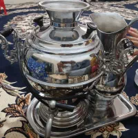 سماور وپارچ وسینی استیل قدیمی