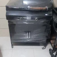 کباب پز باربیکیو بغل شعله کابینت آهن