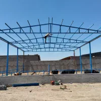 اجرای سقف شیروانی جوشکاری خرپا