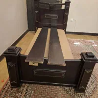 تخت خواب تمام چوب
