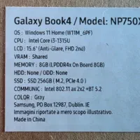 لبتاب Samsung galaxy book 4