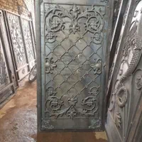 درب حیاط تک لنگه cnc وفرفورژه فرم چهارچوب اهنی