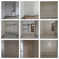 mdf هایگلاس لترون میزتحریر تی وی