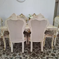 میز ناهارخوری ۶ نفره|میز و صندلی غذاخوری|گرمدره, |دیوار