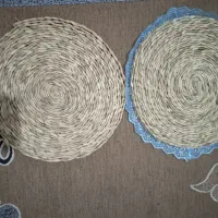 زیر بشقابی وزیر قابلمه ای حصیری