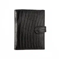 کیف مدارک چرمی مشکی به نام شایان رشیدی پور