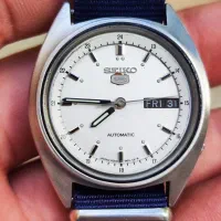 ساعت مچی سیکو صفحه سفیداتوماتیک اورجینال بند نیتو