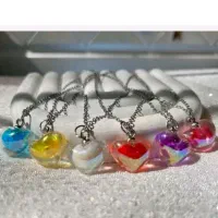 گردنبند قلب یخی بسته 12تایی سراوان بخشان