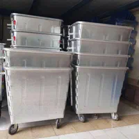 فروش انواع سطل زباله گالوانیزه/مخزن گالوانیزه