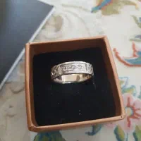 انگشتر پلاتین با سه عدد الماس