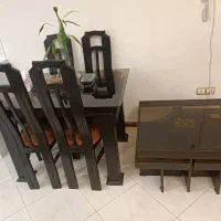 مبل هفت نفره،با میز ناهارخوری وگل میز بفروش میرسد|مبلمان خانگی و میز عسلی|شیراز, صدا و سیما|دیوار