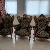 مبل سلطنتی9نفره بانهارخوری8نفره|مبلمان خانگی و میز عسلی|مشکیندشت, |دیوار