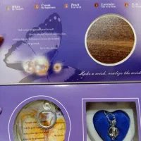 گردنبند صدف و مروارید با جعبه کادویی خاص