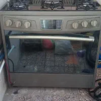 گاز پنج شعله طرح فر  صفحه شیشه ای