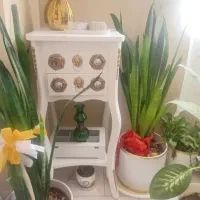 میز تلفن سفید