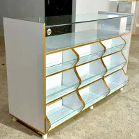 میز پیشخوان آجیل ویترین خشکبار قفسه عطاری سوپر