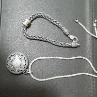 دستبندو گردنبند نقره تایلندی۲۶گرم و۲۶گرم|جواهرات|دهدشت, |دیوار