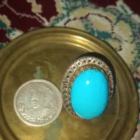 سکه نقره ارور نایاب و انگشتر فیروزه|کلکسیون سکه، تمبر، اسکناس|تهران, فلسطین (میدان انقلاب)|دیوار