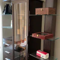 بوفه کمدی همراه کشو و قفسه