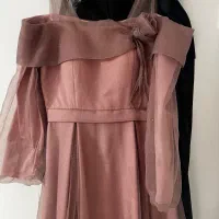 لباس مجلسی آستین دار شاین|لباس|ساری, |دیوار