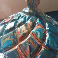 شکلات خوری، ظرف دکوری زیبا طرح آبستره