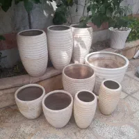 تعدادی گلدون سفالی شیک و مینیمال در ابعاد مختلف|گل و گیاه طبیعی|تهران, خلیج فارس|دیوار