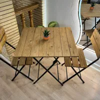 میز و صندلی چوبی