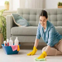 کار در منزل خانه تکانی نظافت شستشو