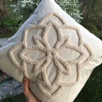 آموزش صفر تا صد ‌پانچ دوزی اجرای کوسن پانچ دوزی