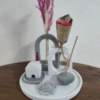 ست دکوری گلدان جاشمعی و جا عودی|صنایع دستی و سایر لوازم تزئینی|مشهد, پنجتن|دیوار