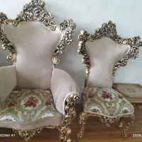 مبل سلطنتی نه نفره با چهار عدد صندلی غذاخوری