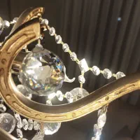 لوستر ۶ شاخه با کریستال های چک و آلمان (یک جفت)|لوستر و چراغ آویز|کرج, عظیمیه|دیوار