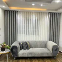 پرده پذیرای حریر /شاین /هفت رنگ /پتینه ضخیم