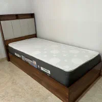 تخت یک نفره همراه تشک