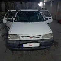 ماشین پراید سفید مدل ۹۰