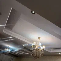 لوستر لاله شامپاین روکش آب طلا ۸ و ۶ شاخه|لوستر و چراغ آویز|کرج, مهرویلا شمالی|دیوار