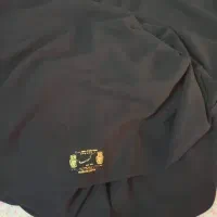 ۲قواره پارچه کرپ مشکی   ۲قواره چادر رنگی