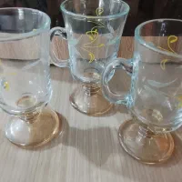 لیوان پایه دار رنگی وجامیوه ای رنگی