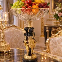 کریستال لب طلا برنزی