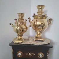 فروش ۲عدد سماور زغالی مسوارقدیمی|کلکسیون اشیاء عتیقه|سمنان, |دیوار