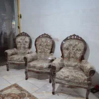 مبل سلطنتی ۹نفره تمام چوب گردو|مبلمان خانگی و میز عسلی|مشکین‌دشت, |دیوار