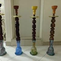 قلیان تنه چوب گردو، منبت 50 سانتی|کلکسیون و سرگرمی|تهران, شارق|دیوار