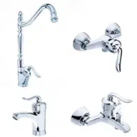 شیرالات ایران گروهه درسه رنگ استیل سفیدطلایی طلایی