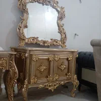 اینه کنسول تمام چوب راش|بوفه، ویترین، کنسول|رباطکریم, شهرک صنعتی سبلان|دیوار