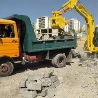 حمل نخاله خاک مصالح ساختمانی تخریب گود برداری|خدمات حمل و نقل|تهران, آهنگ|دیوار