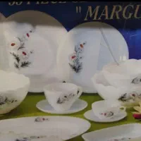 سرویس ۶ نفره آرکوپال فرانسه اصل طرح گل بابونه