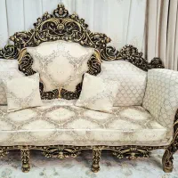 مبلمان سلطنتی9نفره تمام چوب باکاورنونومناسب جهیزیه