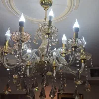 لوستر شیشه ای 9 شاخه