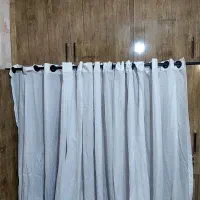 پرده حریر سفید|پرده، رانر، رومیزی|دوگنبدان, |دیوار