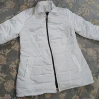 کاپشن دخترانه نو، سفید، سایز ۱